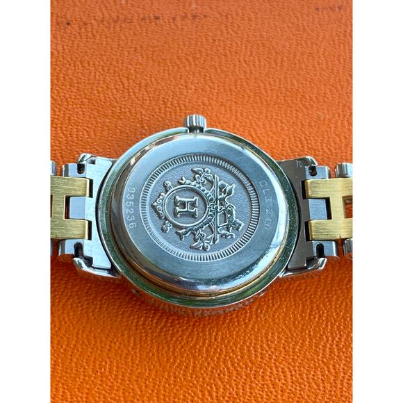 Hermès Clipper Two-Tone Stainless Steel & Gold Watch 6 - Picture 2 of 12
